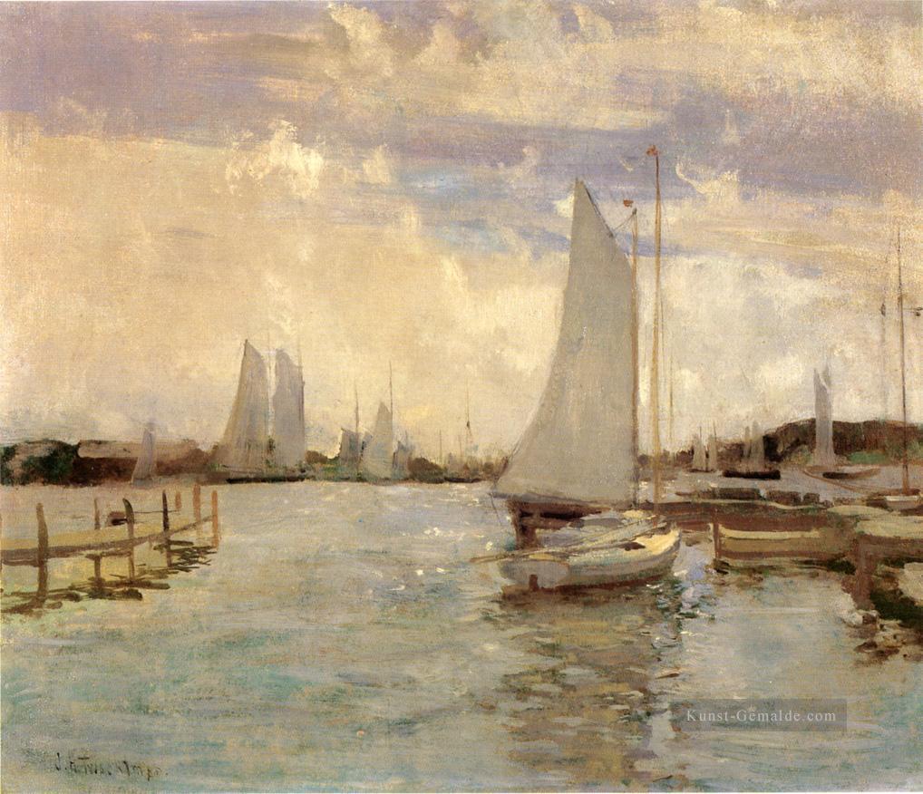 Gloucester Harbor Impressionist Seenlandschaft John Henry Twachtman Ölgemälde